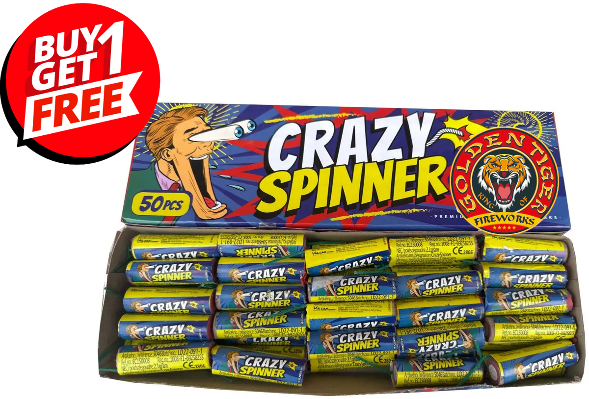 Crazy Spinners by GOLDEN TIGER Fireworks - BUY 1 GET 1 FREE | F1