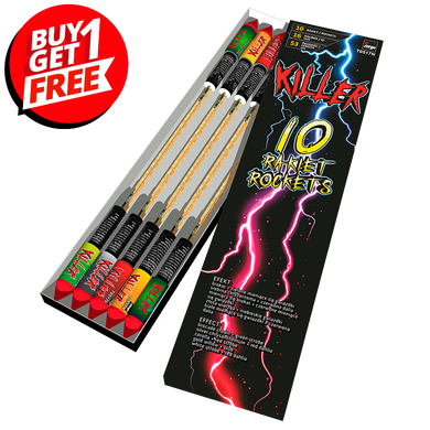 Killer Rockets (Pack of 10) - BUY 1 GET 1 FREE