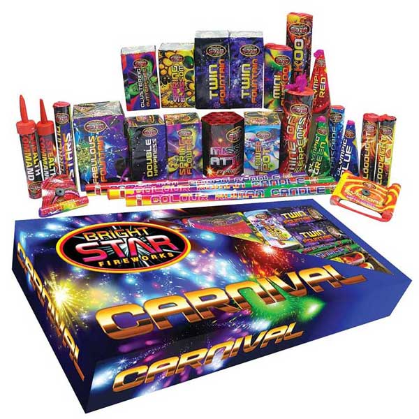 専用Gain Fireworks 2本セット　スナック Carnival Selection Box by Bright Star Fireworks - BUY 1 GET 1 FREE