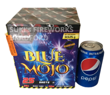 Blue Mojo 1.3G Firework - 25 shot barrage - BUY 1 GET 1 FREE