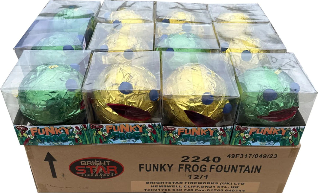 FULL CASE OF FUNKY FROG FOUNTAINS BULK BUY (12 x £8.00 each including VAT) - IN STORE ONLY