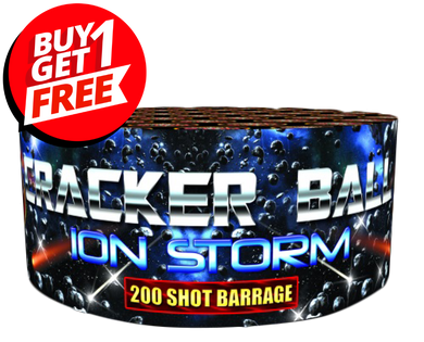 Crackerball Ion Storm (200 shot barrage) - BUY 1 GET 1 FREE
