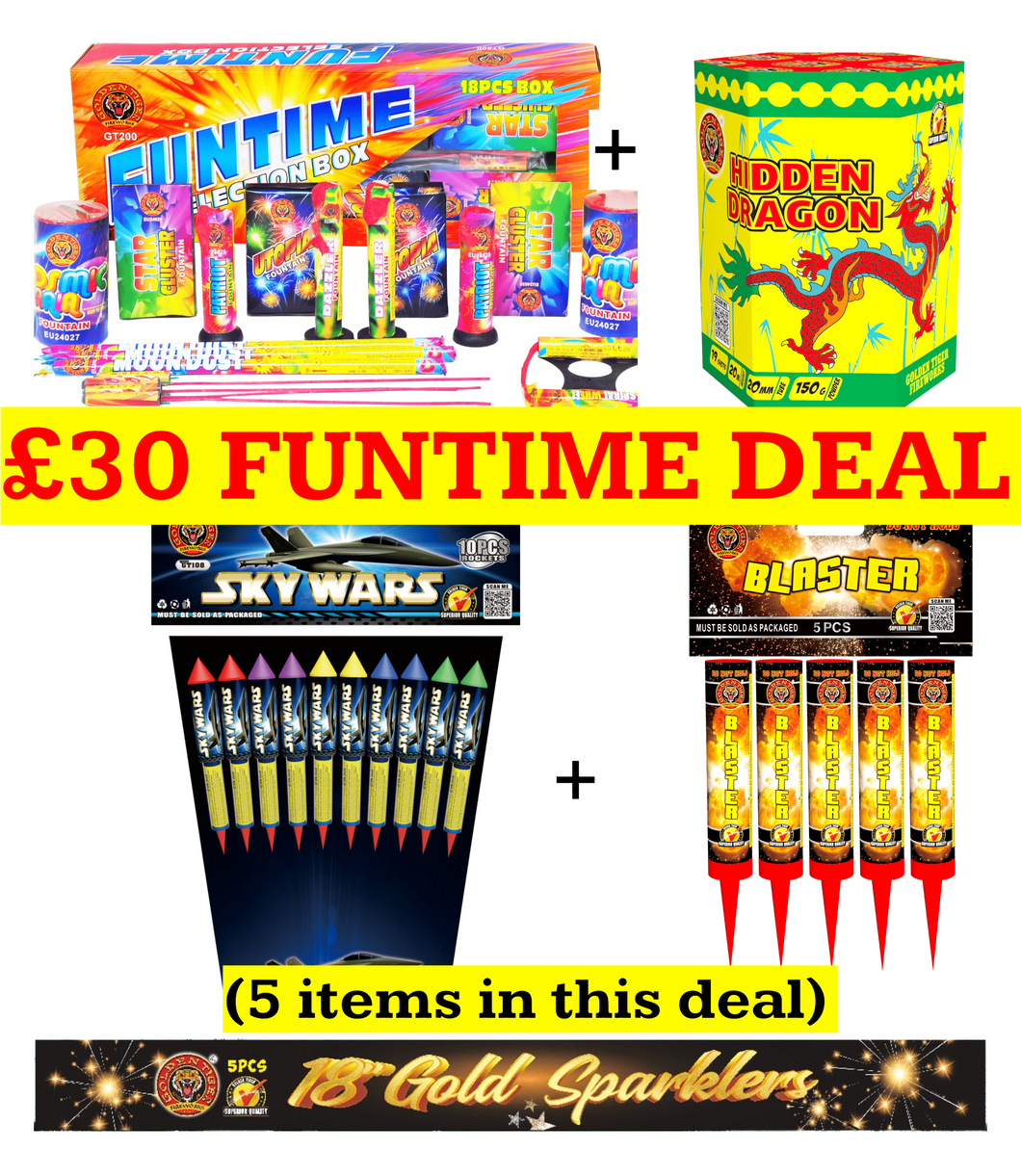 £30 FUNTIME MEGA DEAL 2025 (PRICE FOR ONE DEAL ONLY) - IN STORE ONLY