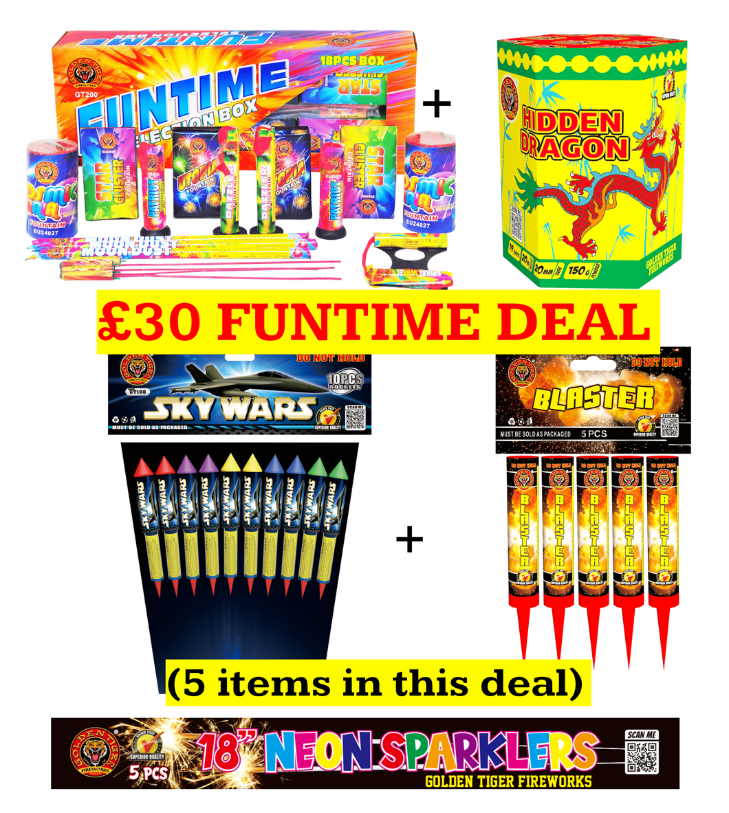 £30 FUNTIME MEGA DEAL 2024 (PRICE FOR ONE DEAL ONLY) - IN STORE ONLY