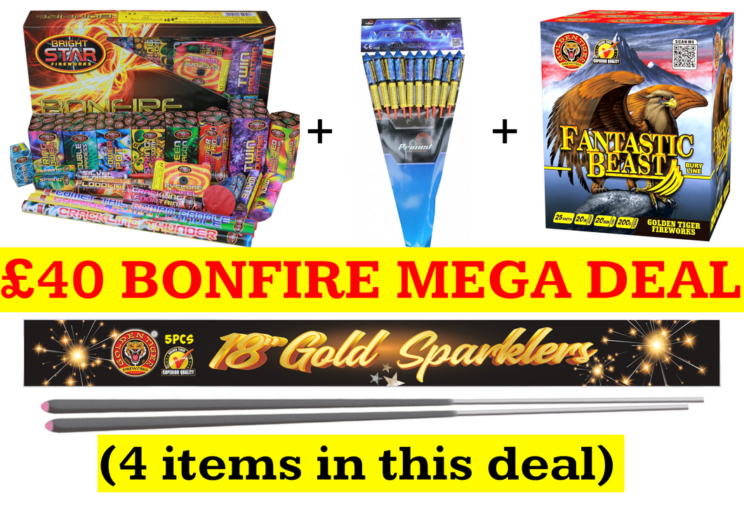 £40 BONFIRE MEGA DEAL 2025 (PRICE FOR ONE DEAL ONLY) - IN STORE ONLY
