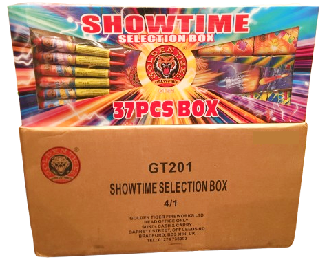 WHOLESALE - FULL CASE OF SHOWTIME LARGE 37pieces SELECTION BOXES BULK BUY (4 x £30.00 each including VAT) - IN STORE ONLY