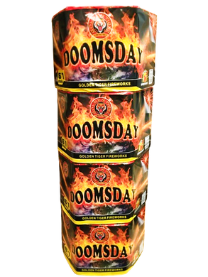 WHOLESALE - FULL CASE OF DOOMSDAY 61shot 1.3G CAKE BULK BUY (4 x £30.00 each including VAT) - IN STORE ONLY