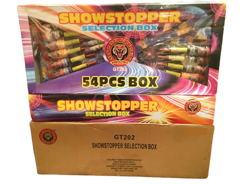 WHOLESALE - FULL CASE OF SHOWSTOPPER EXTRA LARGE 54pieces SELECTION BOXES BULK BUY (2 x £75.00 each including VAT) - IN STORE ONLY