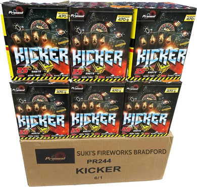 WHOLESALE - FULL CASE OF KICKER 25shot 1.3G CAKE BULK BUY (6 x £25.00 each including VAT) - IN STORE ONLY