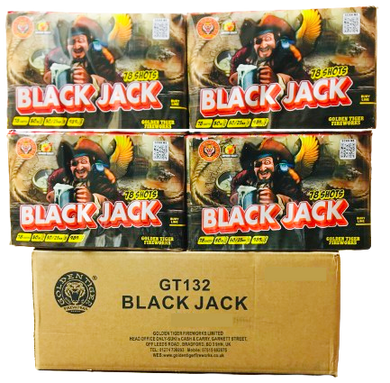 WHOLESALE - FULL CASE OF BLACK JACK 78shot 1.3G CAKE BULK BUY (4 x £35.00 each including VAT) - IN STORE ONLY
