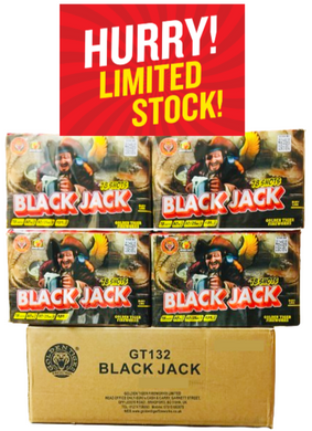 WHOLESALE - FULL CASE OF BLACK JACK 78shot 1.3G CAKE BULK BUY (4 x £35.00 each including VAT) - IN STORE ONLY