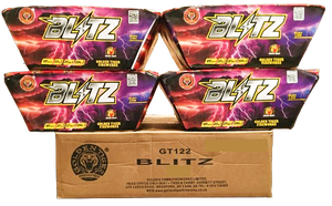 WHOLESALE - FULL CASE OF BLITZ 100shot 1.3G CAKE BULK BUY (4 x £35.00 each including VAT) - IN STORE ONLY