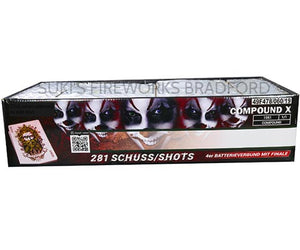 COMPOUND X - 281 shot Compound Barrage (1 piece ONLY) - UNBELIEVABLE PRICE!