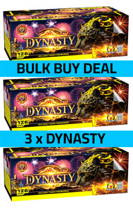 WHOLESALE - 3 x DYNASTY 126shots 1.3G COMPOUND CAKE BULK BUY (3 x £115 each including VAT) - IN STORE ONLY