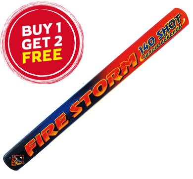 Firestorm - 140 shots Roman Candle - BUY 1 GET 2 FREE