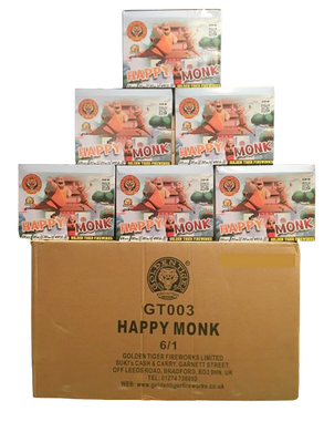 WHOLESALE - FULL CASE OF HAPPY MONK 64shot 1.3G CAKE BULK BUY (6 x £18.00 each including VAT) - IN STORE ONLY