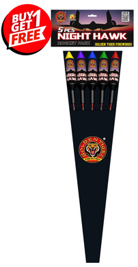 NIGHT HAWK 1.3G ROCKETS (PACK OF 5) - BUY 1 GET 1 FREE