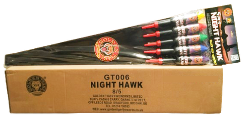 WHOLESALE - FULL CASE OF NIGHT HAWKS 1.3G ROCKETS BULK BUY (8 PACKS x £12.00 each including VAT) - IN STORE ONLY