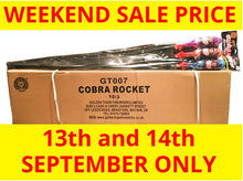 *SALE WEEKEND PRICE 13th/14th SEPTEMBER* WHOLESALE - FULL CASE OF COBRA 1.3G ROCKETS BULK BUY (10 PACKS x £20.00 each including VAT) - IN STORE ONLY