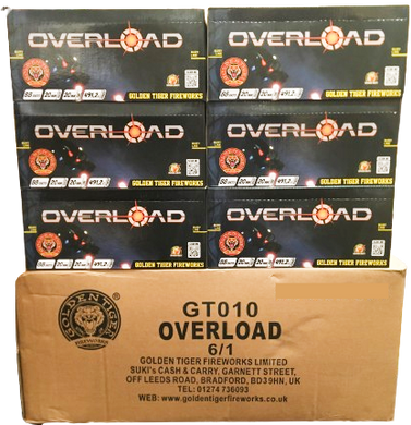 WHOLESALE - FULL CASE OF OVERLOAD 88shot 1.3G CAKE BULK BUY (6 x £22.50 each including VAT) - IN STORE ONLY