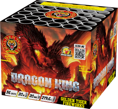 FULL CASE OF DRAGON KING 36shot 1.3G CAKE BULK BUY (12 x £11.00 each including VAT) - IN STORE ONLY