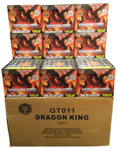 WHOLESALE - FULL CASE OF DRAGON KING 36shot 1.3G CAKE BULK BUY (12 x £11.00 each including VAT) - IN STORE ONLY