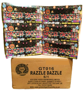 FULL CASE OF RAZZLE DAZZLE 66shot 1.3G CAKE BULK BUY (6 x £18.00 each including VAT) - IN STORE ONLY