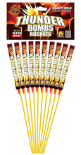 THUNDER BOMBS ROCKETS SMALL (Pack of 10) WITH LAUNCHER TUBE - BUY 1 PACK GET 3 PACKS FREE