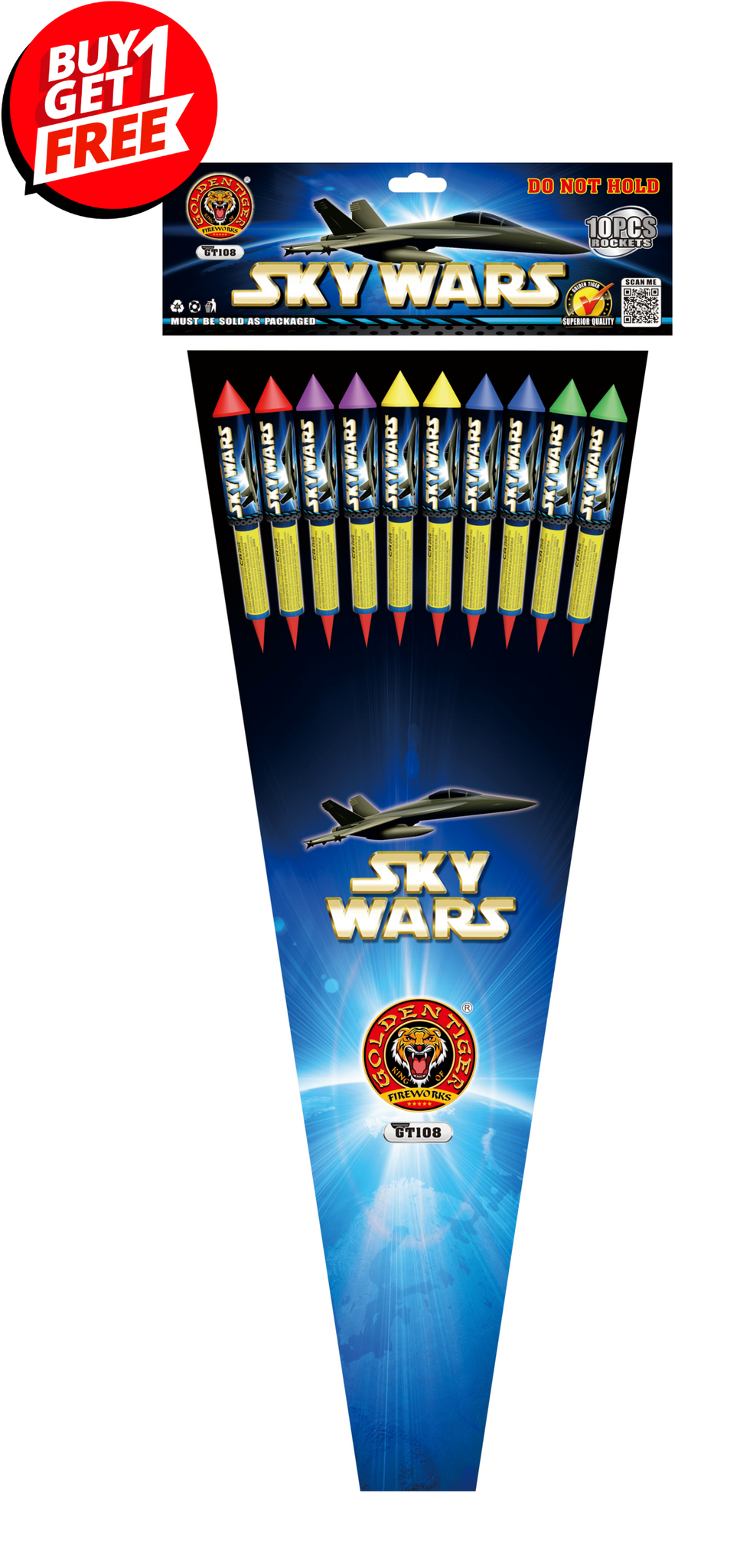 Cheap Fireworks Rockets Buy Sky Wars Rockets by Golden Tiger Fireworks | Suki's Fireworks Bradford