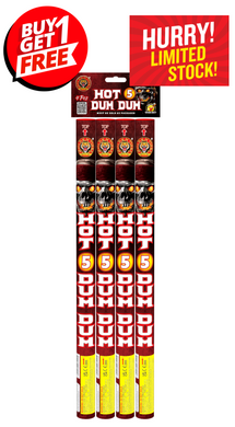 HOT 5 DUM DUM 1.3G ROMAN CANDLES (Pack of 4) - BUY 1 PACK GET 1 PACK FREE