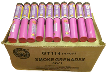 WHOLESALE - 50 x Purple Smoke Grenades Handheld EASY TO USE (90 seconds each) BULK BUY - 50 x £3.30 each including VAT