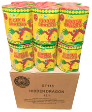 WHOLESALE - FULL CASE OF HIDDEN DRAGON 19shot 1.3G CAKE BULK BUY (12 x £6.00 each including VAT) - IN STORE ONLY