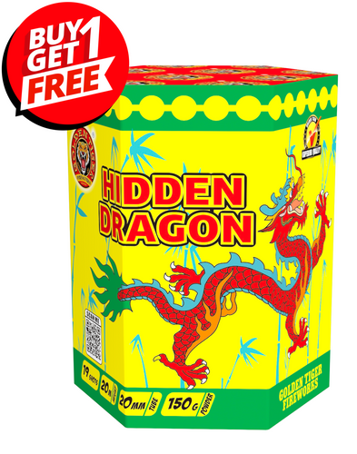 HIDDEN DRAGON - 19 shot 1.3G LOUD Barrage - BUY 1 GET 1 FREE