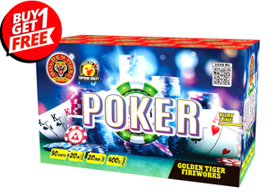 POKER - 50 shot 1.3G LOUD Barrage - BUY 1 GET 1 FREE