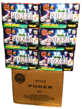 WHOLESALE - FULL CASE OF POKER 50shot 1.3G CAKE BULK BUY (6 x £18.00 each including VAT) - IN STORE ONLY