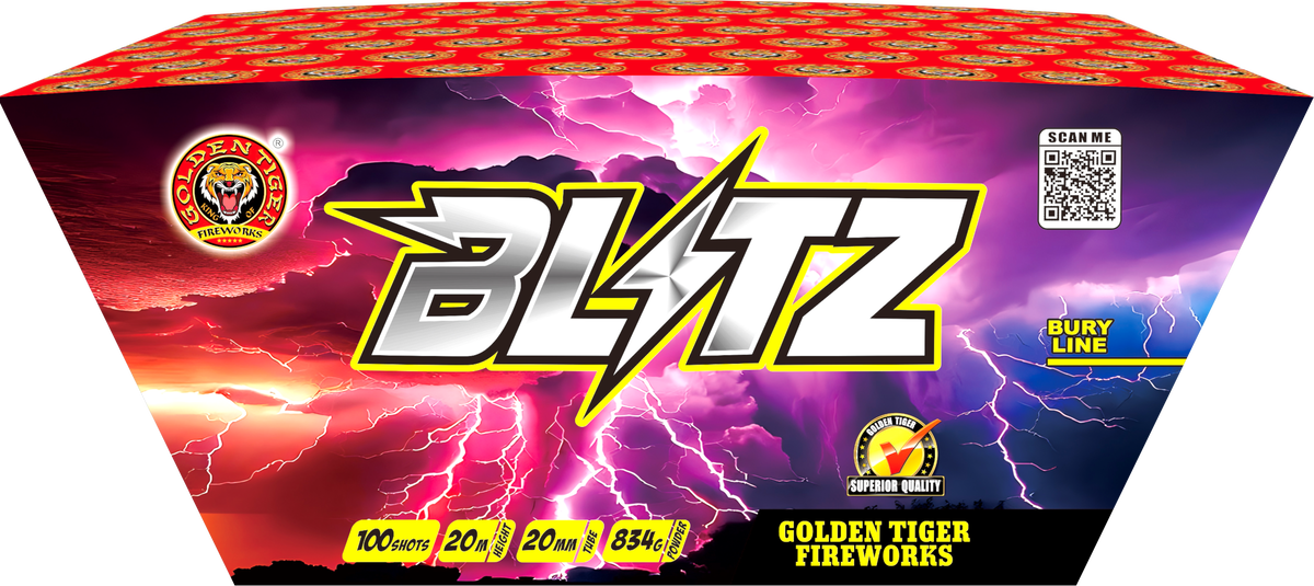 Power Blitz Firework Rockets BLITZ BY GOLDEN TIGER FIREWORKS | SUKI's WHOLESALE FIREWORKS BRADFORD ...