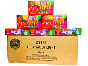 WHOLESALE - FULL CASE OF FESTIVAL OF LIGHT 4" FOUNTAINS BULK BUY (20 x £4.25 per pack including VAT) - IN STORE ONLY