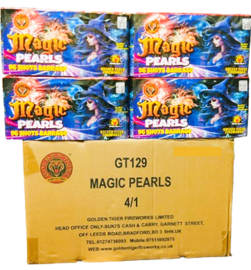 WHOLESALE - FULL CASE OF MAGIC PEARLS 96shot 1.3G CAKE BULK BUY (4 x £35.00 each including VAT) - IN STORE ONLY