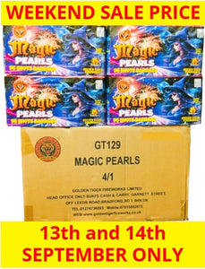 *SALE WEEKEND PRICE 13th/14th SEPTEMBER* WHOLESALE - FULL CASE OF MAGIC PEARLS 96shot 1.3G CAKE BULK BUY (4 x £25.00 each including VAT) - IN STORE ONLY