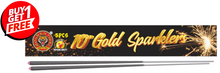 10" (25cm) GOLD SPARKLERS (Pack of 5) - BUY 1 GET 1 FREE