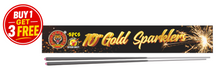 10" (25cm) GOLD SPARKLERS (Pack of 5) - BUY 1 PACK GET 3 PACKS FREE