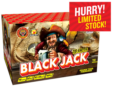 BLACK JACK - 78 shot 1.3G LOUD Barrage (1 piece ONLY)