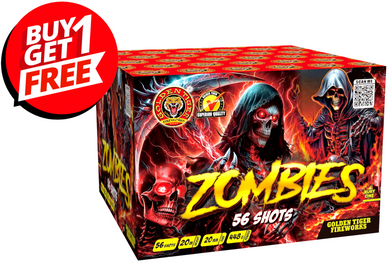 ZOMBIES - 56 shot 1.3G LOUD Barrage - BUY 1 GET 1 FREE