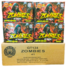 WHOLESALE - FULL CASE OF ZOMBIES 56shot 1.3G CAKE BULK BUY (4 x £18.00 each including VAT) - IN STORE ONLY
