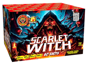 WHOLESALE - FULL CASE OF SCARLET WITCH 60shot 1.3G CAKE BULK BUY (4 x £19.00 each including VAT) - IN STORE ONLY