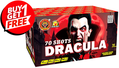 DRACULA - 70 shot 1.3G LOUD Barrage - BUY 1 GET 1 FREE