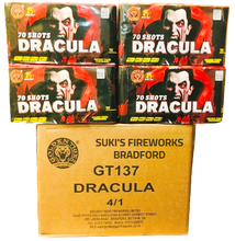 WHOLESALE - FULL CASE OF DRACULA 70shot 1.3G CAKE BULK BUY (4 x £21.00 each including VAT) - IN STORE ONLY