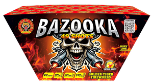 WHOLESALE - FULL CASE OF BAZOOKA 49shot 1.3G FAN CAKES BULK BUY (6 x £18.00 each including VAT) - IN STORE ONLY