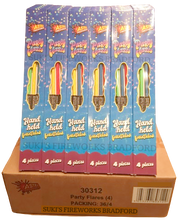 WHOLESALE - FULL CASE OF PARTY FLARES SPARKLERS BULK BUY (36 x £3.00 each including VAT) - IN STORE ONLY