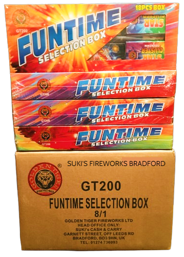 WHOLESALE - FULL CASE OF FUNTIME 18pieces SELECTION BOXES BULK BUY (8 x £11.00 each including VAT) - IN STORE ONLY